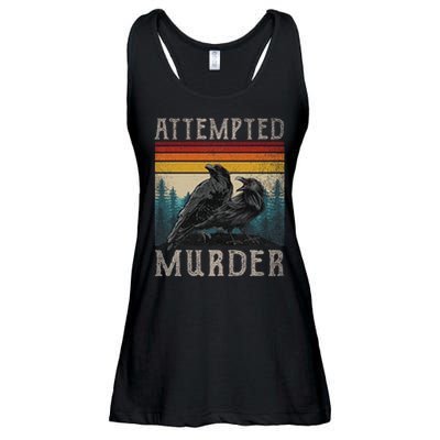 Attempted Murder Crows & Edgar Allen Poe Ladies Essential Flowy Tank