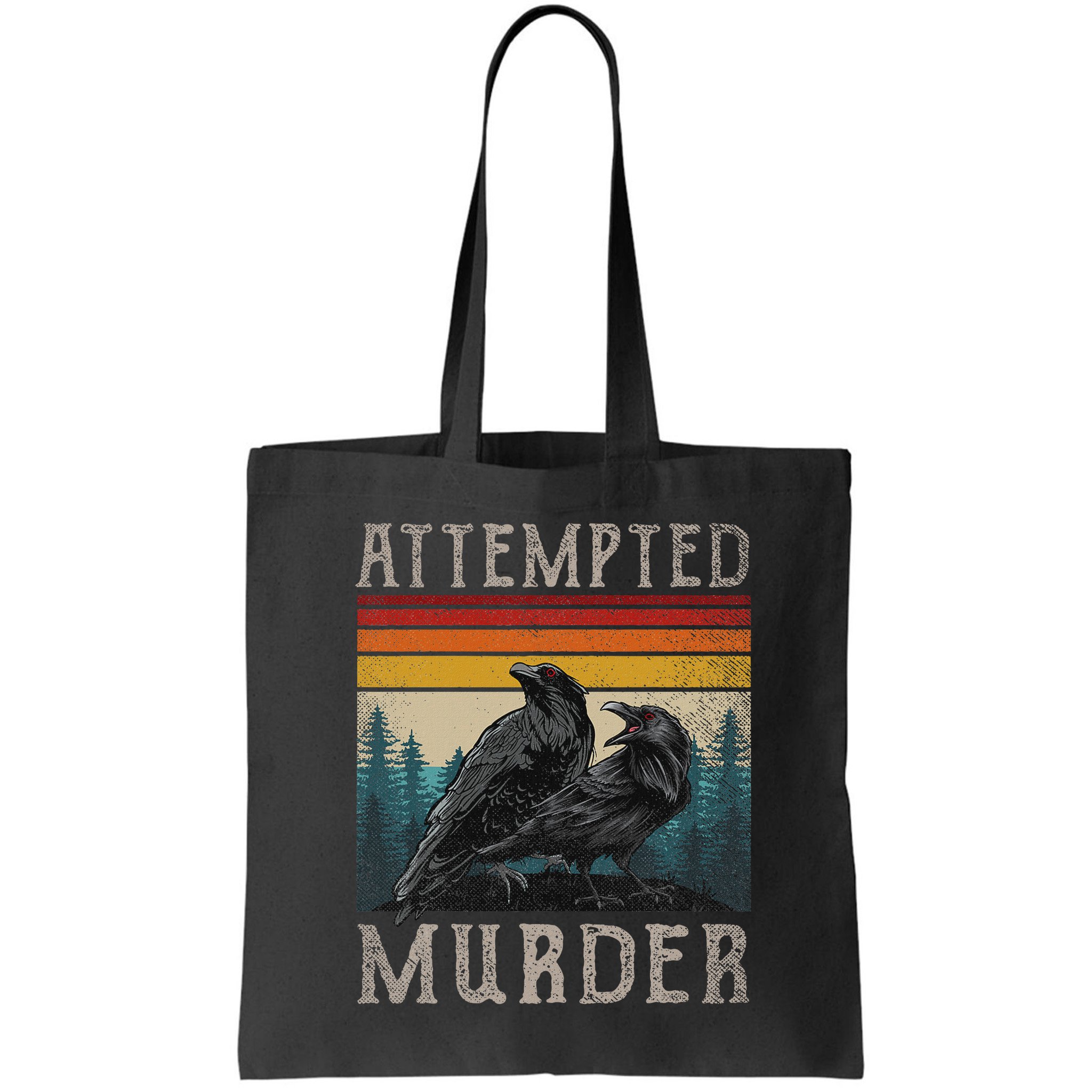 Attempted Murder Crows & Edgar Allen Poe Bag