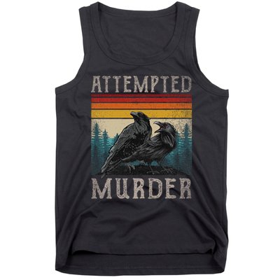 Attempted Murder Crows & Edgar Allen Poe Tank Top