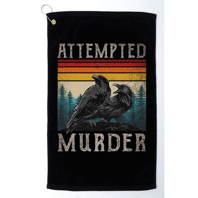 Attempted Murder Crows & Edgar Allen Poe Golf Towel
