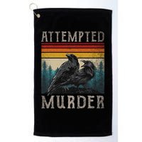 Attempted Murder Crows & Edgar Allen Poe Golf Towel