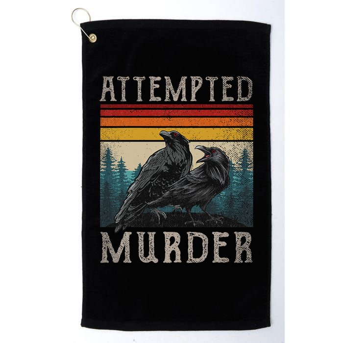 Attempted Murder Crows & Edgar Allen Poe Golf Towel
