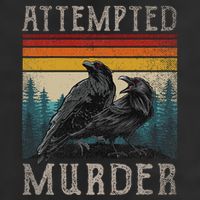 Attempted Murder Crows & Edgar Allen Poe Golf Towel
