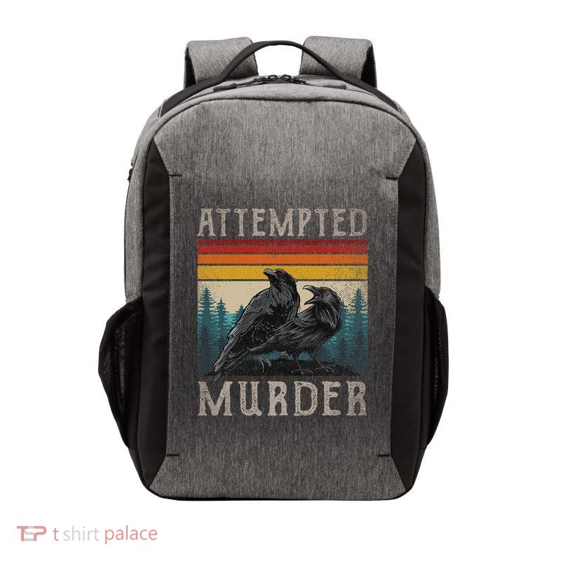 Attempted Murder Crows & Edgar Allen Poe Vector Backpack