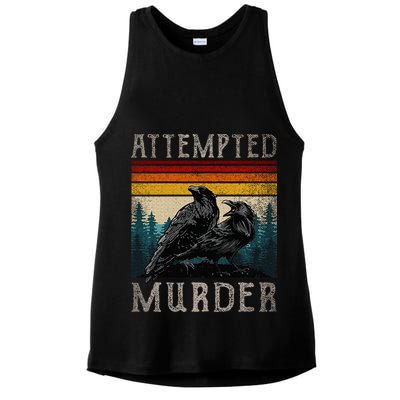 Attempted Murder Crows Ladies PosiCharge Tri-Blend Wicking Tank