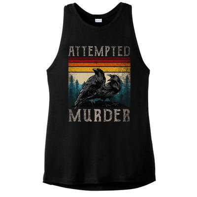 Attempted Murder Crows Ladies PosiCharge Tri-Blend Wicking Tank