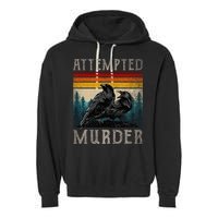 Attempted Murder Crows Garment-Dyed Fleece Hoodie