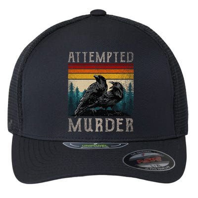 Attempted Murder Crows Flexfit Unipanel Trucker Cap