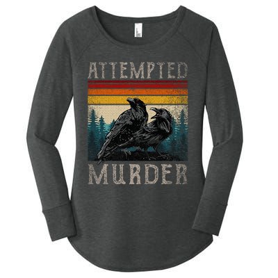 Attempted Murder Crows Women's Perfect Tri Tunic Long Sleeve Shirt