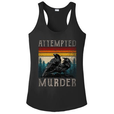 Attempted Murder Crows Ladies PosiCharge Competitor Racerback Tank