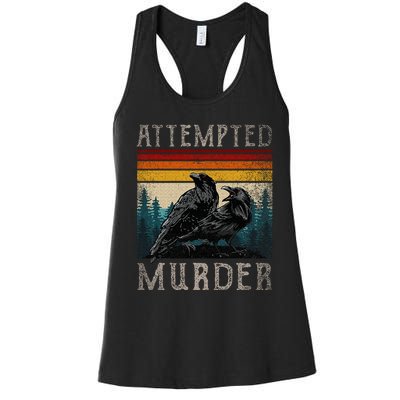 Attempted Murder Crows Women's Racerback Tank