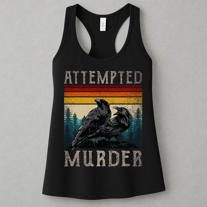 Attempted Murder Crows Womens Tank Top