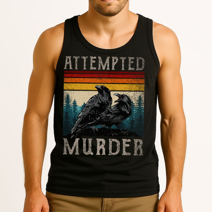 Attempted Murder Crows Tank Top