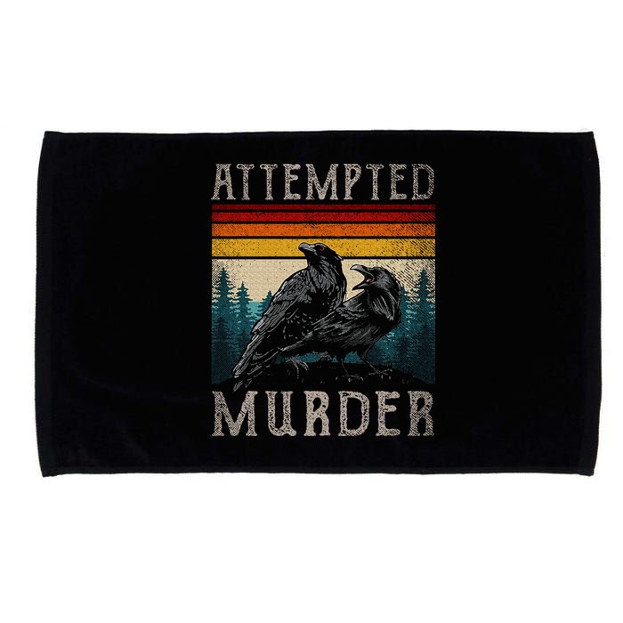 Attempted Murder Crows Microfiber Hand Towel