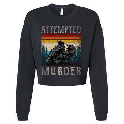 Attempted Murder Crows Cropped Pullover Crew