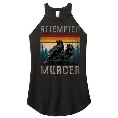 Attempted Murder Crows Women's Perfect Tri Rocker Tank