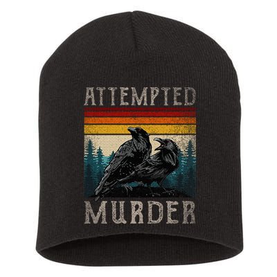 Attempted Murder Crows Short Acrylic Beanie
