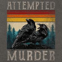 Attempted Murder Crows Cotton Canvas Backpack