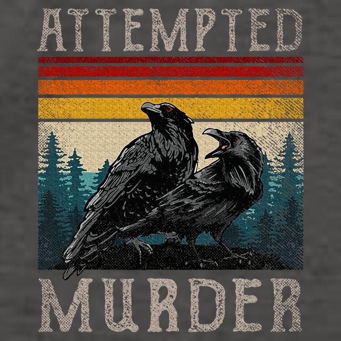 Attempted Murder Crows Vector Backpack