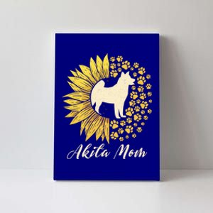 Akita Mom Dog Mom Sunflower American Akita Inu Gift Canvas