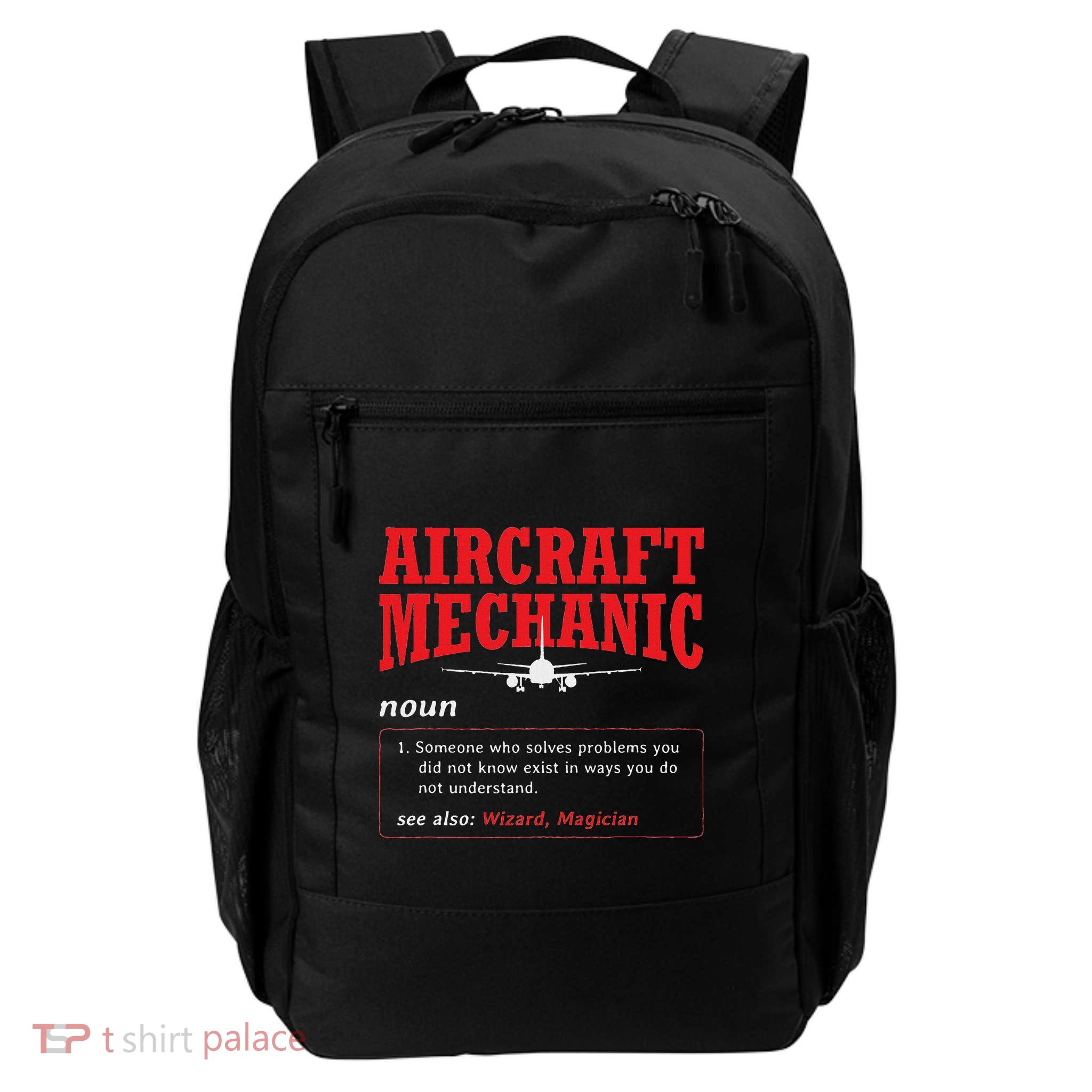 Aircraft Mechanic Definition Airplane Aircraft Mechanic Daily Commute Backpack