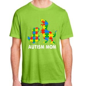 Autism Mom Dinosaur Lovers Dino Mommy Mama Autism Awareness Funny Gift Adult ChromaSoft Performance T-Shirt