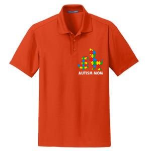 Autism Mom Dinosaur Lovers Dino Mommy Mama Autism Awareness Funny Gift Dry Zone Grid Polo