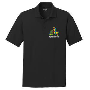 Autism Mom Dinosaur Lovers Dino Mommy Mama Autism Awareness Funny Gift PosiCharge RacerMesh Polo