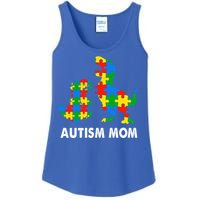 Autism Mom Dinosaur Lovers Dino Mommy Mama Autism Awareness Funny Gift Ladies Essential Tank