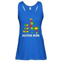 Autism Mom Dinosaur Lovers Dino Mommy Mama Autism Awareness Funny Gift Ladies Essential Flowy Tank