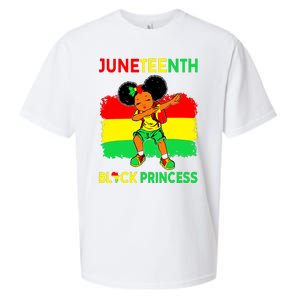 Afro Melanin Dabbing Girl Black Princess Juneteenth Sueded Cloud Jersey T-Shirt