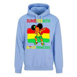 Afro Melanin Dabbing Girl Black Princess Juneteenth Unisex Surf Hoodie