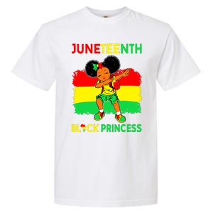 Afro Melanin Dabbing Girl Black Princess Juneteenth Garment-Dyed Heavyweight T-Shirt