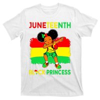 Afro Melanin Dabbing Girl Black Princess Juneteenth T-Shirt