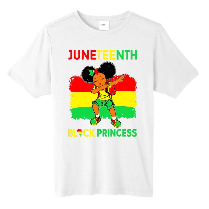 Afro Melanin Dabbing Girl Black Princess Juneteenth Tall Fusion ChromaSoft Performance T-Shirt