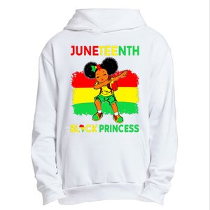 Afro Melanin Dabbing Girl Black Princess Juneteenth Urban Pullover Hoodie