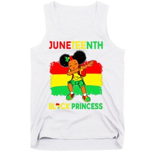 Afro Melanin Dabbing Girl Black Princess Juneteenth Tank Top