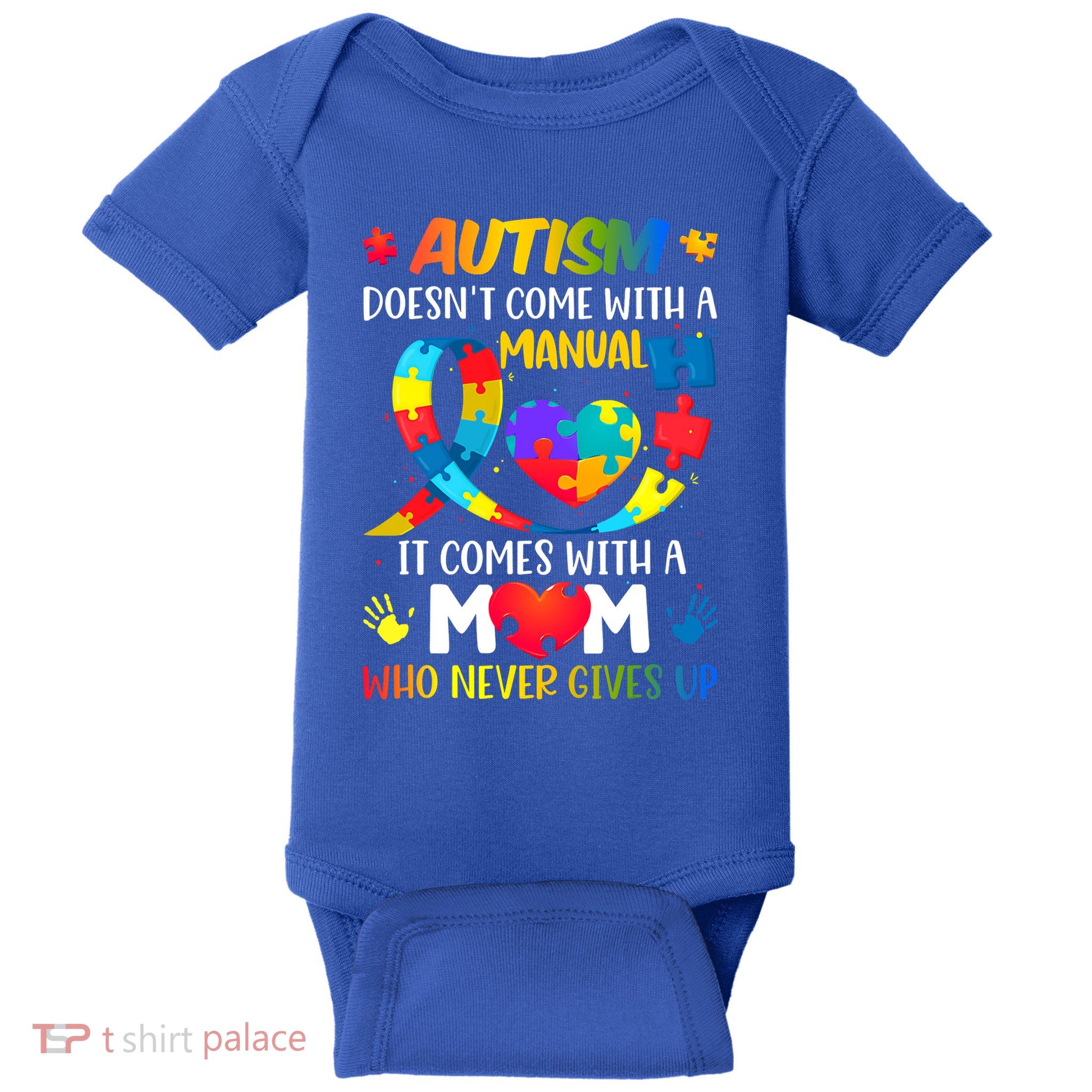 Autism Mom Doesn't Come With A Ual Autism Awareness Great Gift Baby Bodysuit