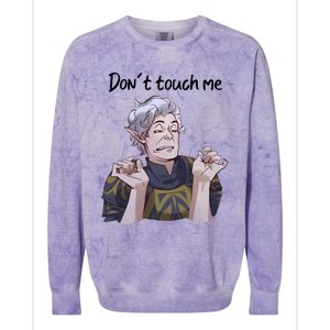 Astarion Meme DonT Touch Me Game Lover Gamer Colorblast Crewneck Sweatshirt