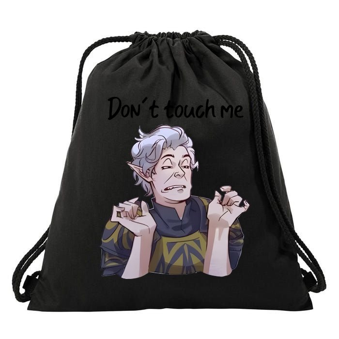 Astarion Meme DonT Touch Me Game Lover Gamer Drawstring Bag