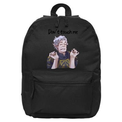 Astarion Meme DonT Touch Me Game Lover Gamer 16 in Basic Backpack