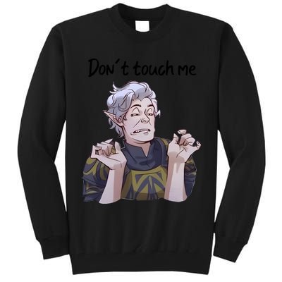 Astarion Meme DonT Touch Me Game Lover Gamer Tall Sweatshirt