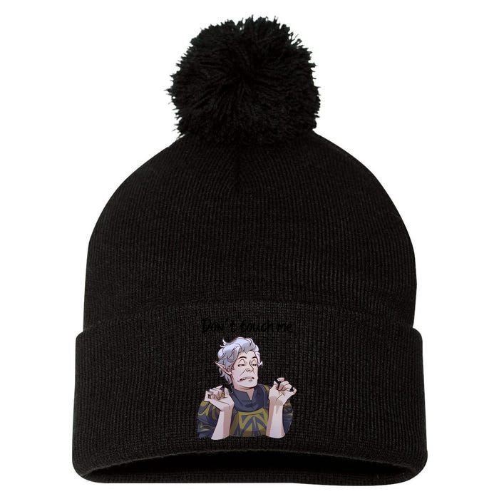 Astarion Meme DonT Touch Me Game Lover Gamer Pom Pom 12in Knit Beanie
