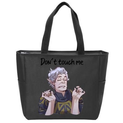 Astarion Meme DonT Touch Me Game Lover Gamer Zip Tote Bag