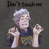 Astarion Meme DonT Touch Me Game Lover Gamer Vector Backpack