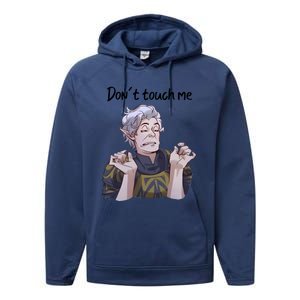 Astarion Meme DonT Touch Me Game Lover Gamer Performance Fleece Hoodie