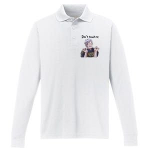 Astarion Meme DonT Touch Me Game Lover Gamer Performance Long Sleeve Polo