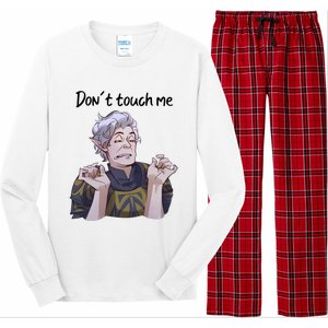 Astarion Meme DonT Touch Me Game Lover Gamer Long Sleeve Pajama Set