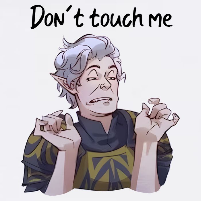 Astarion Meme DonT Touch Me Game Lover Gamer Visor