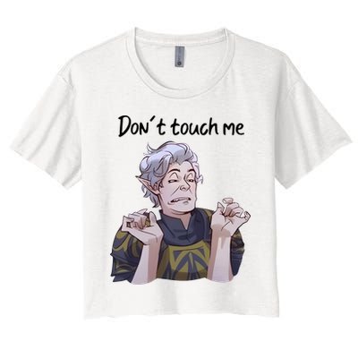 Astarion Meme DonT Touch Me Game Lover Gamer Crop Top